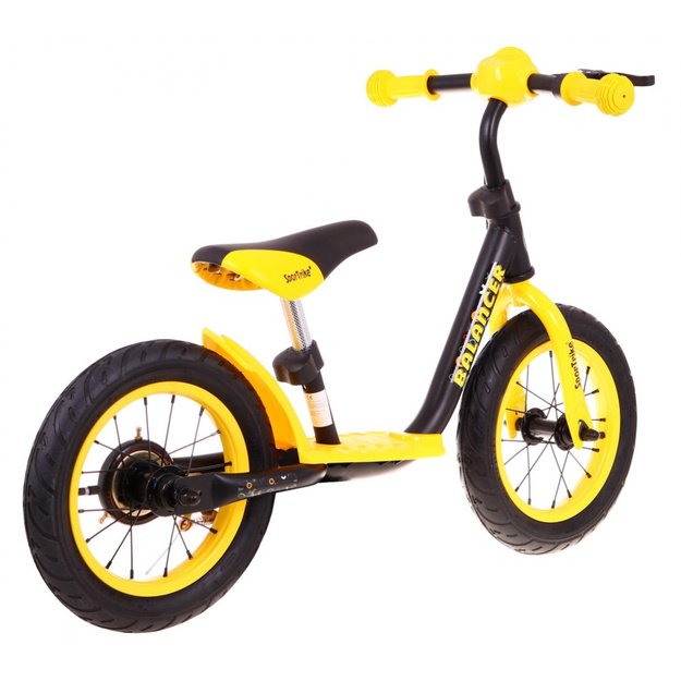 Vaikiškas balansinis dviratis „SporTrike Balancer“, geltonas