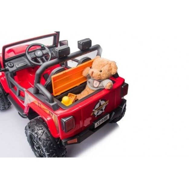 Vienvietis elektromobilis vaikams Jeep Extreme iki 100 kg XB-1118, juodas