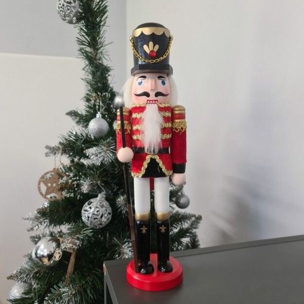 Medinė Kalėdinė dekoracija - Spragtukas, 30 cm