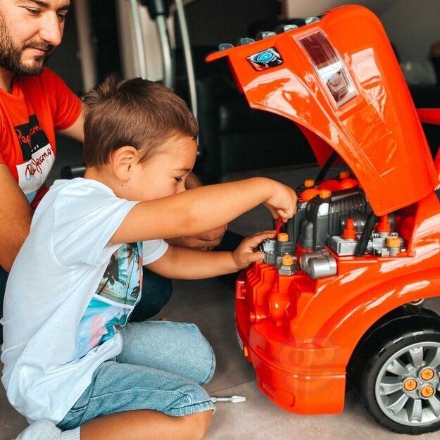 Jaunojo mechaniko sunkvežimio taisymo komplektas ir priedai 61 vnt.